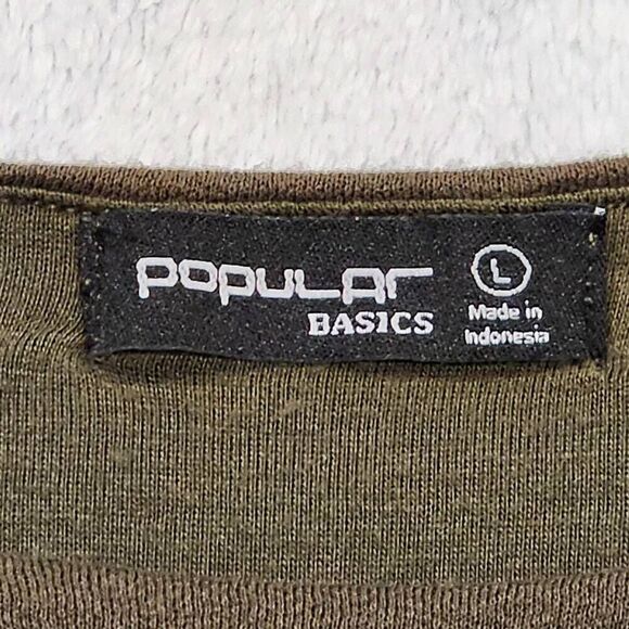 Popular basics green love Sleeve dress size large - Picture 4 of 5